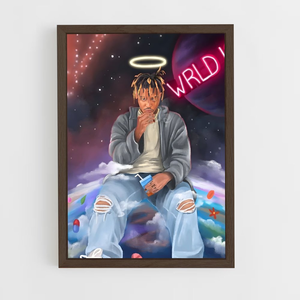 ap-juice wrld-3 cadre Bois foncé