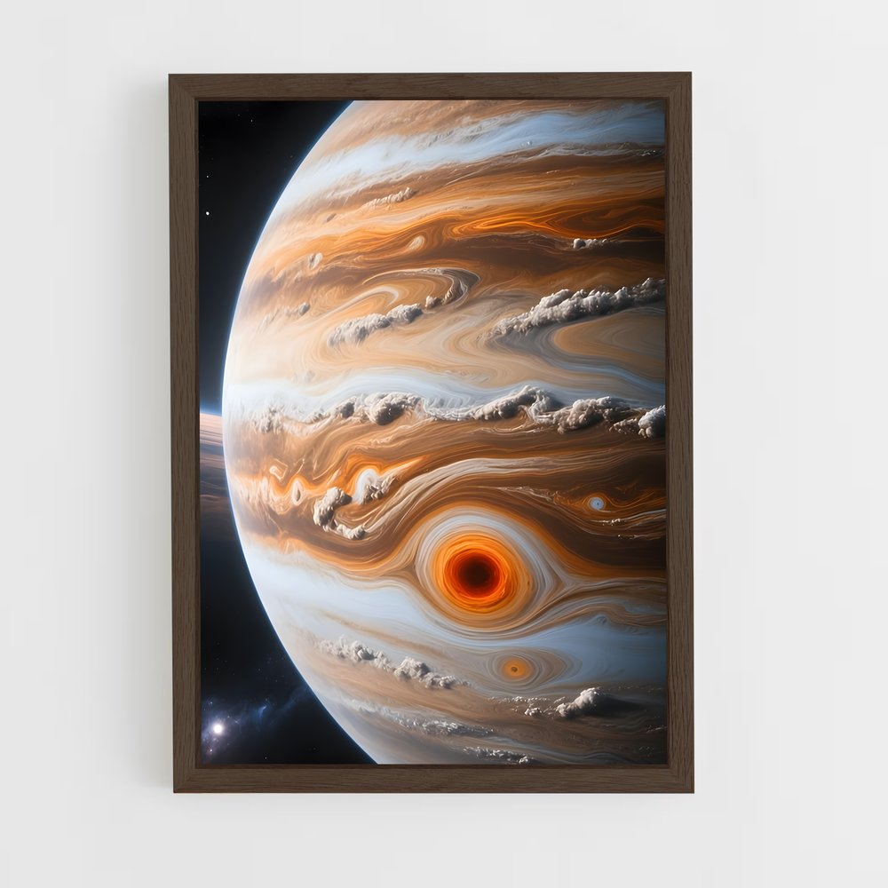 ap-jupiter red spot-10 cadre Bois foncé