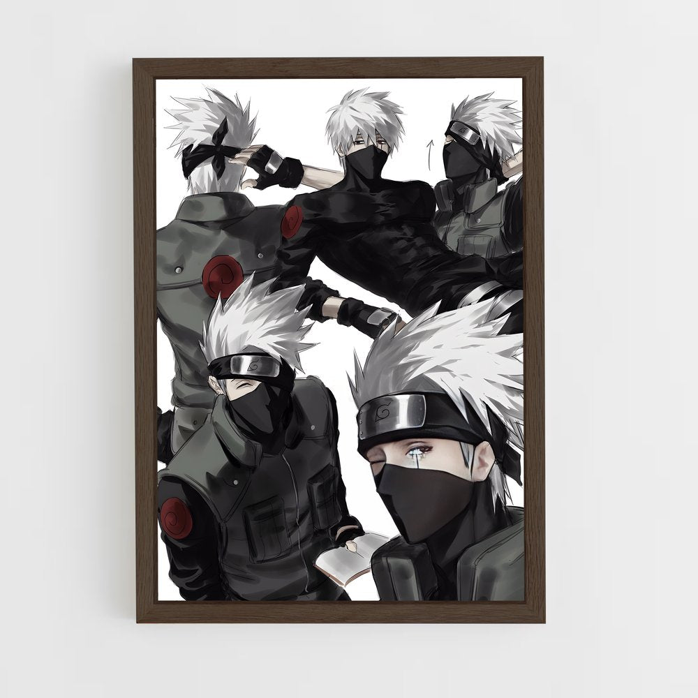 ap-kakashi hatake-6 cadre Bois foncé