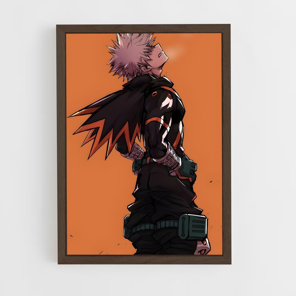 ap-katsuki bakugo-2 cadre Bois foncé