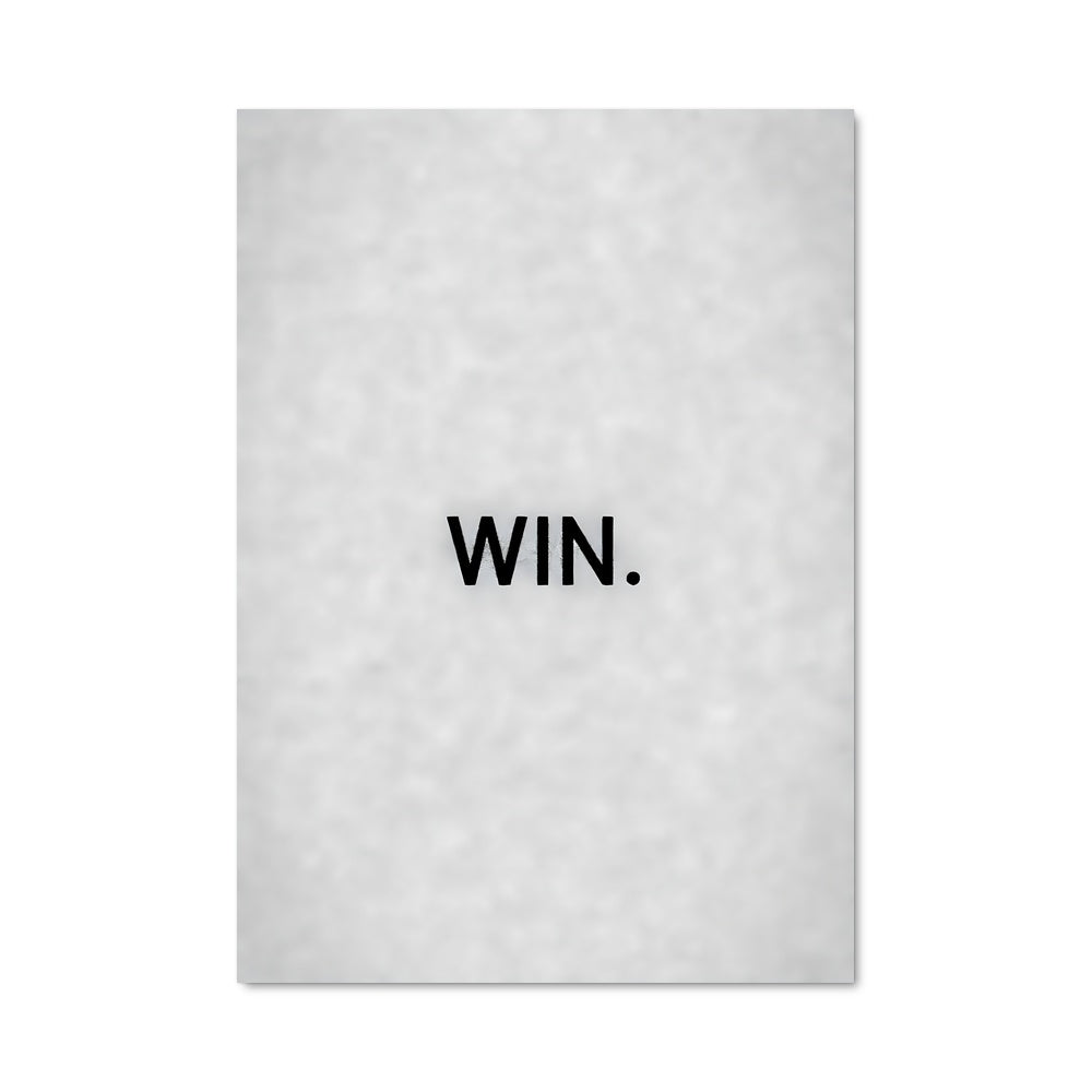 Poster Vainqueur Noir