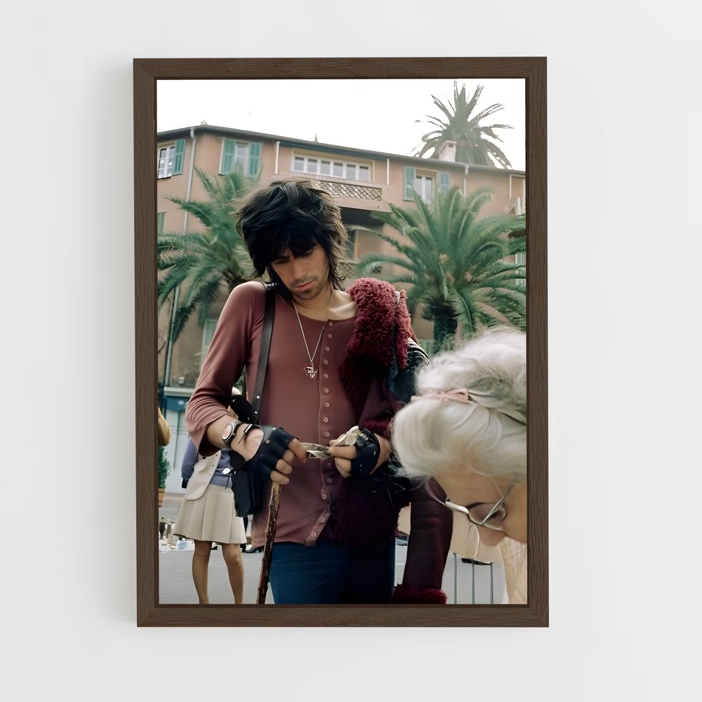 ap-keith richards-2 cadre Bois foncé