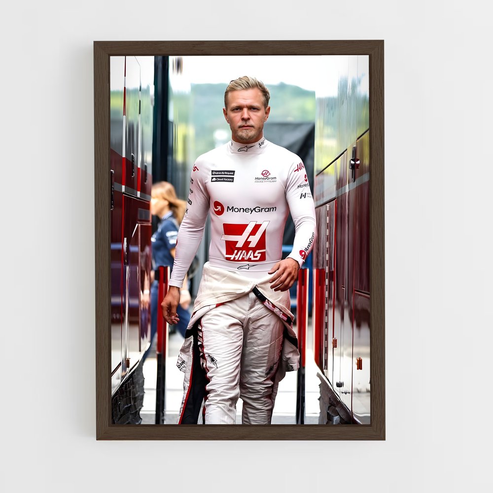 ap-kevin magnussen-8 cadre Bois foncé