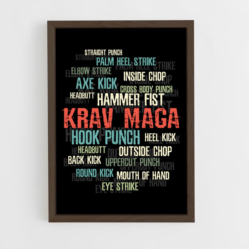 ap-krav maga global-2 cadre Bois foncé