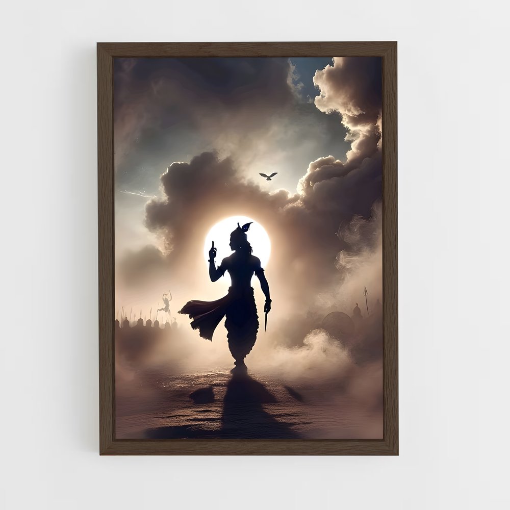 ap-krishna-17 cadre Bois foncé