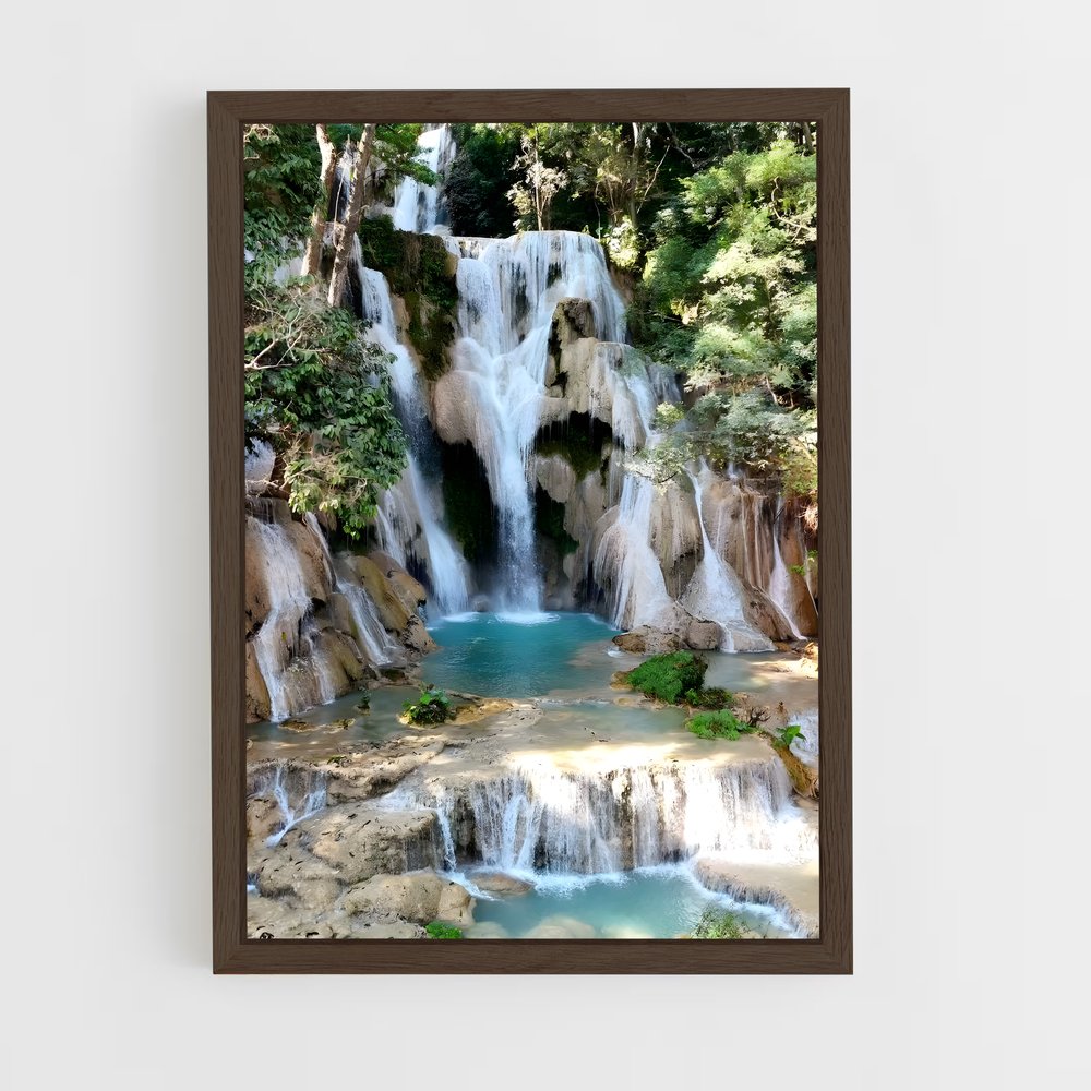 ap-kuang si falls-2 cadre Bois foncé