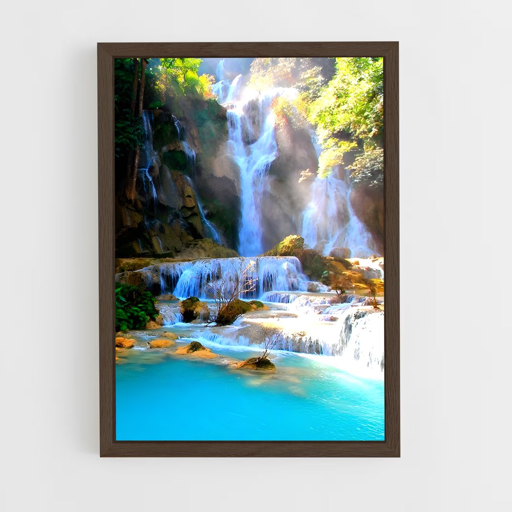 ap-kuang si falls-5 cadre Bois foncé