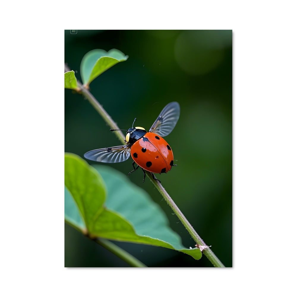 Poster Émerveillement Coccinelle