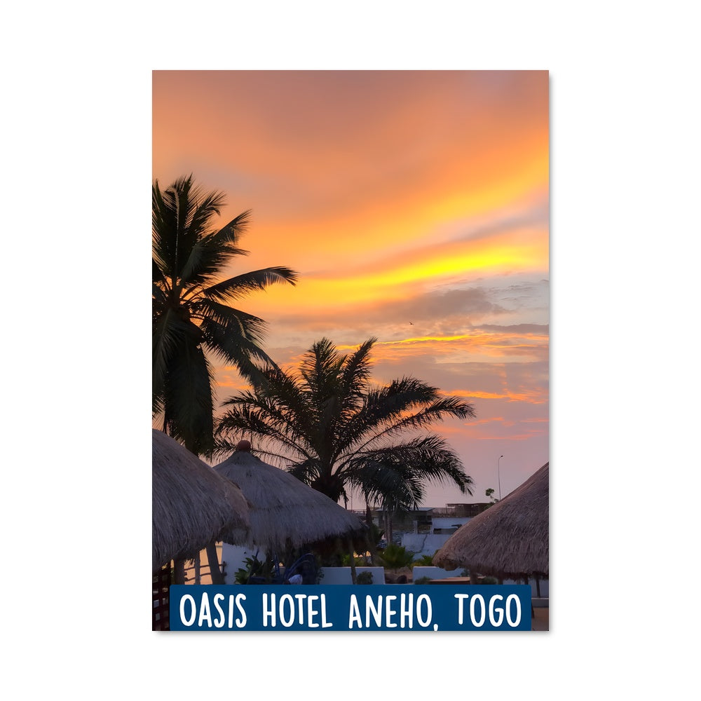 Poster Coucher de Soleil à Togo