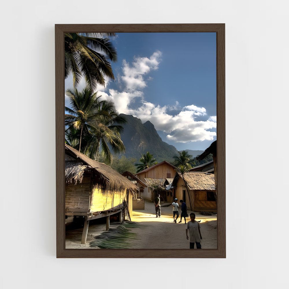 ap-laos-1 cadre Bois foncé