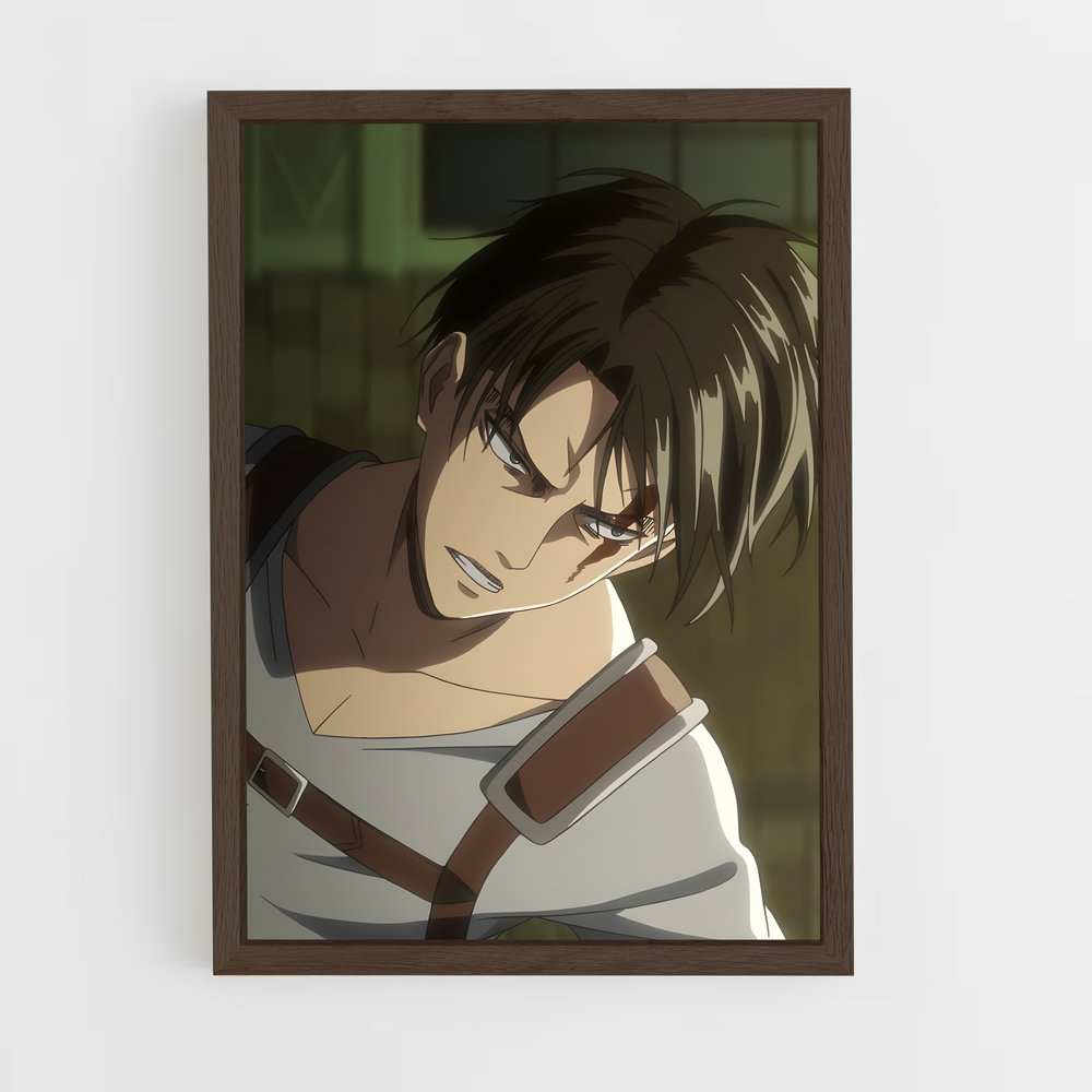 ap-levi ackerman-12 cadre Bois foncé