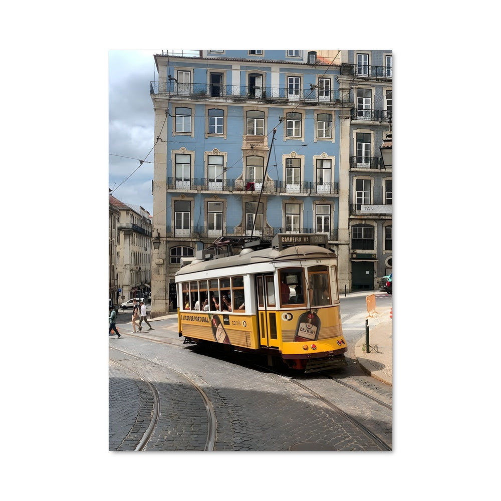 Poster Tramway Jaune