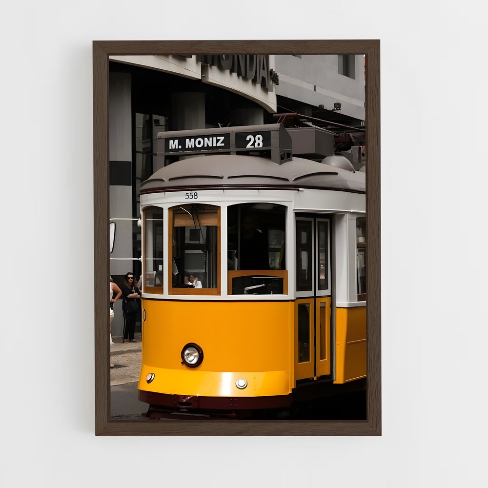 ap-lisbon tram 28-4 cadre Bois foncé