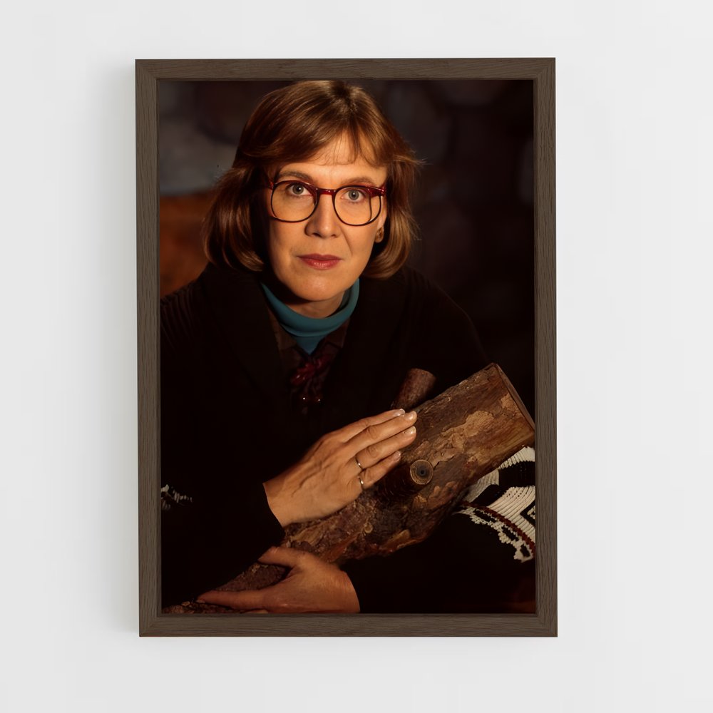 ap-log lady-2 cadre Bois foncé