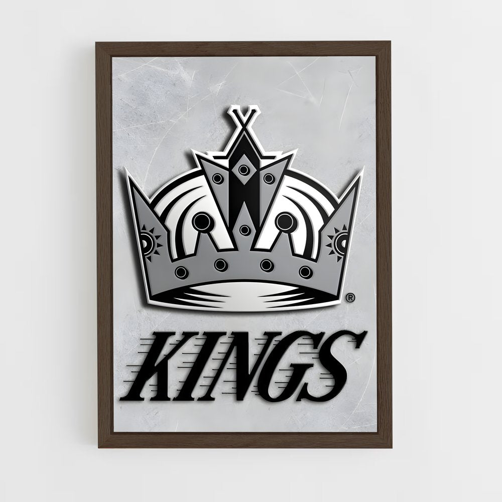 ap-los angeles kings-2 cadre Bois foncé
