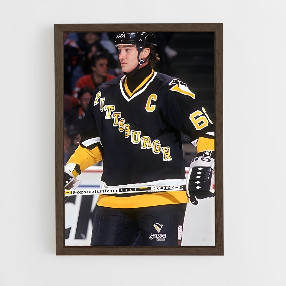 ap-mario lemieux-4 cadre Bois foncé