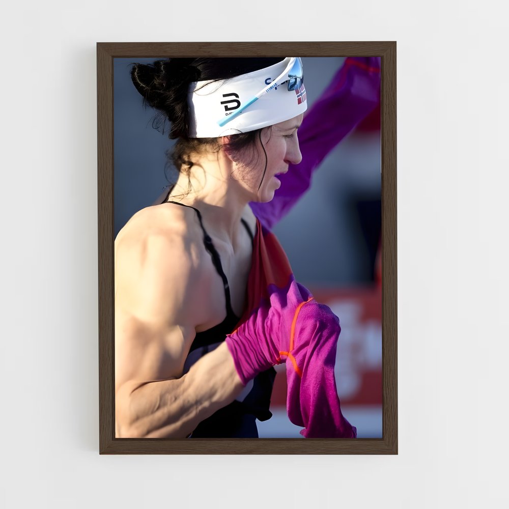 ap-marit bjorgen-2 cadre Bois foncé