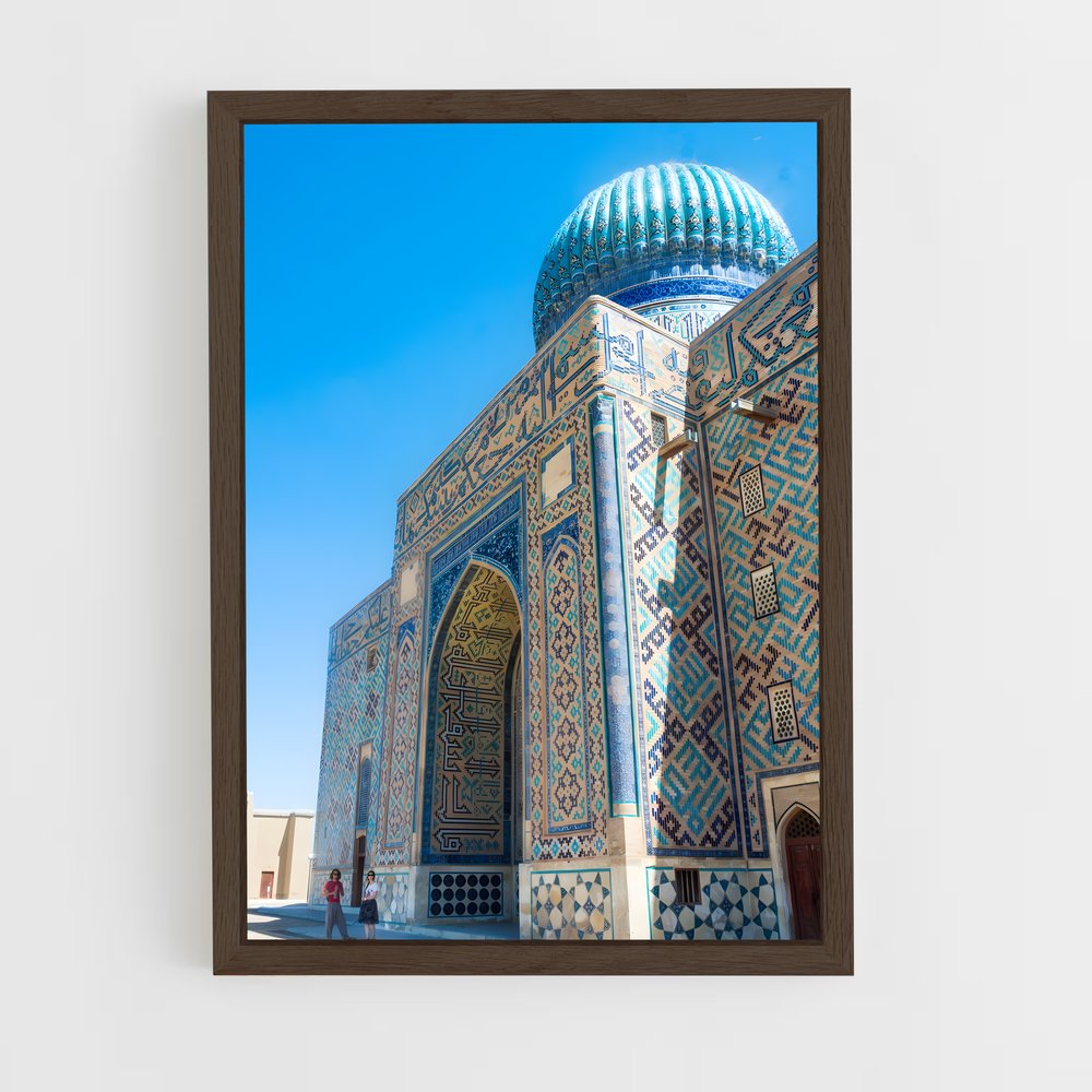 ap-mausoleum of khoja ahmed yasawi-1 cadre Bois foncé
