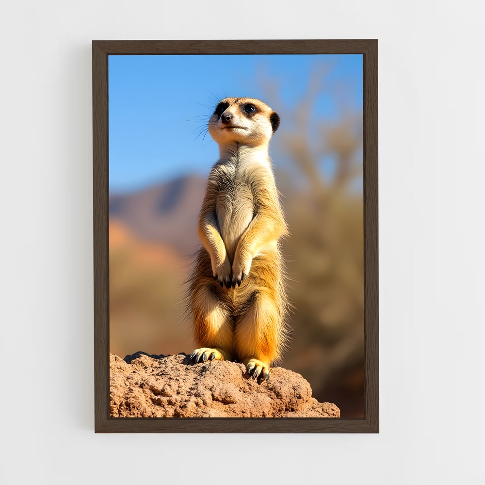 ap-meerkat-13 cadre Bois foncé