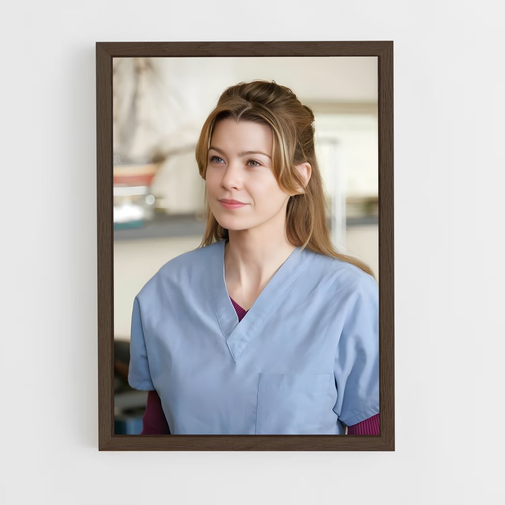 ap-meredith grey-1 cadre Bois foncé
