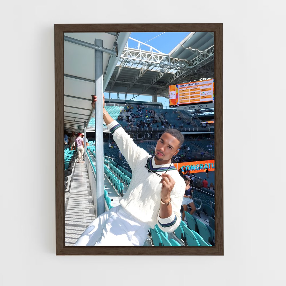 ap-miami open tennis-6 cadre Bois foncé