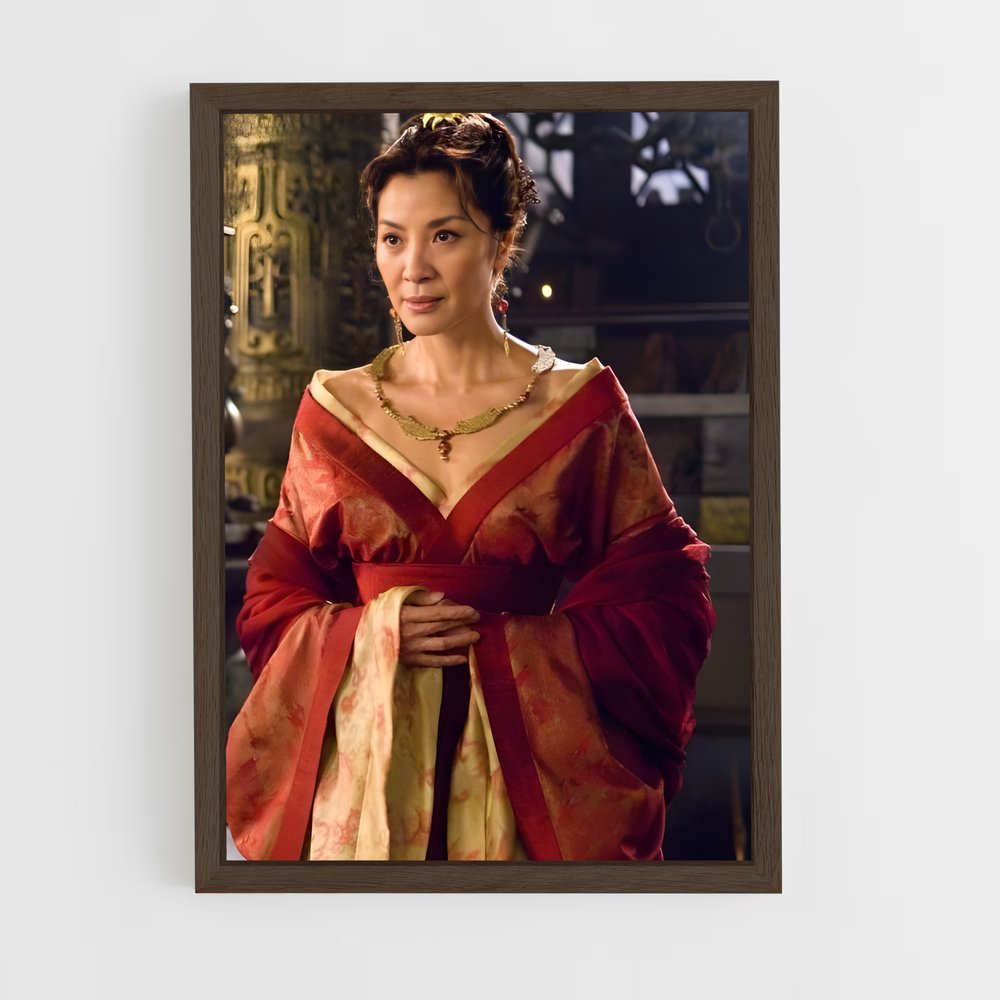 ap-michelle yeoh-3 cadre Bois foncé