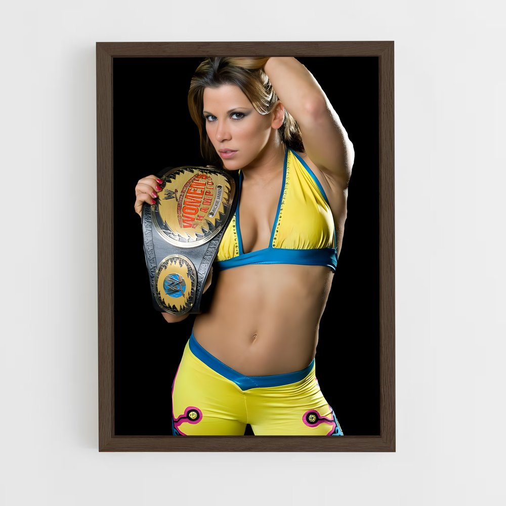 ap-mickie james-3 cadre Bois foncé