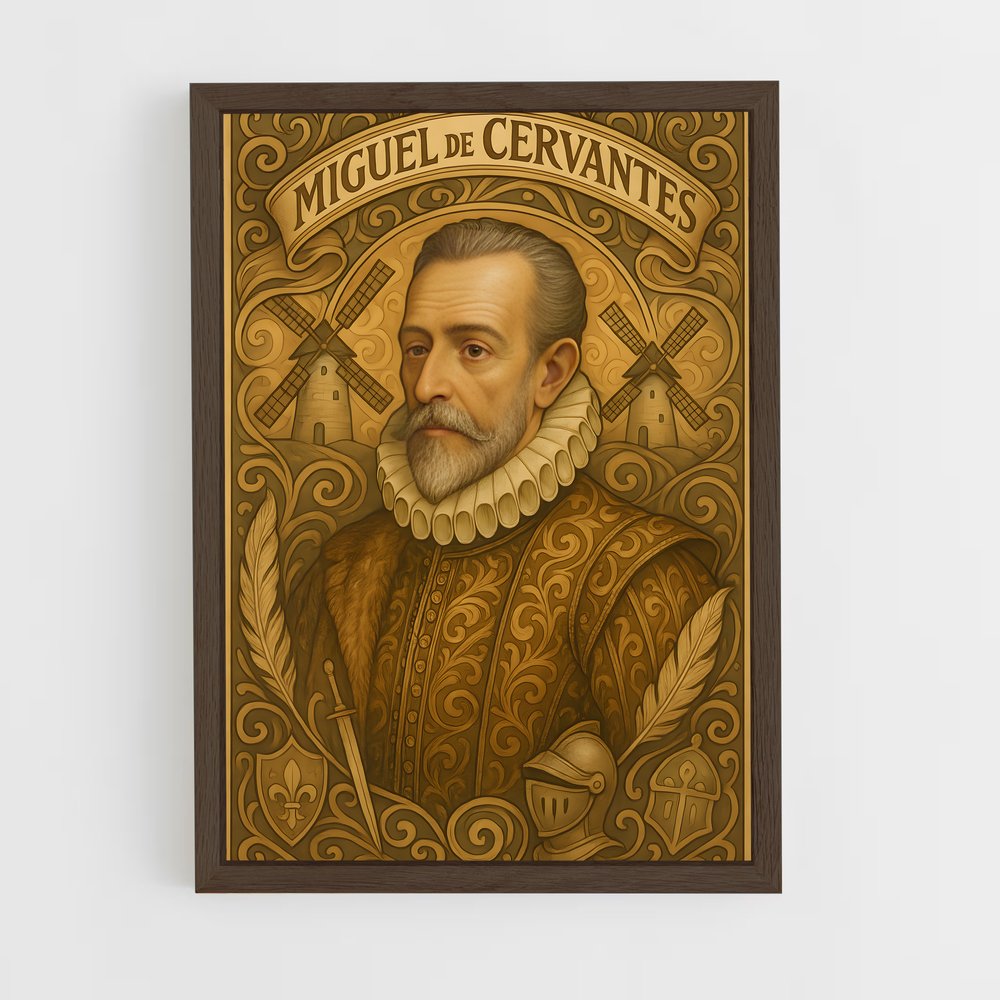 ap-miguel de cervantes-2 cadre Bois foncé