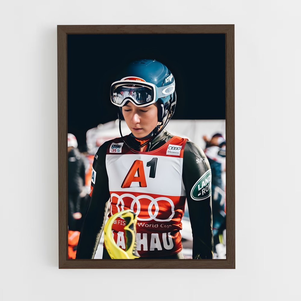 ap-mikaela shiffrin-7 cadre Bois foncé