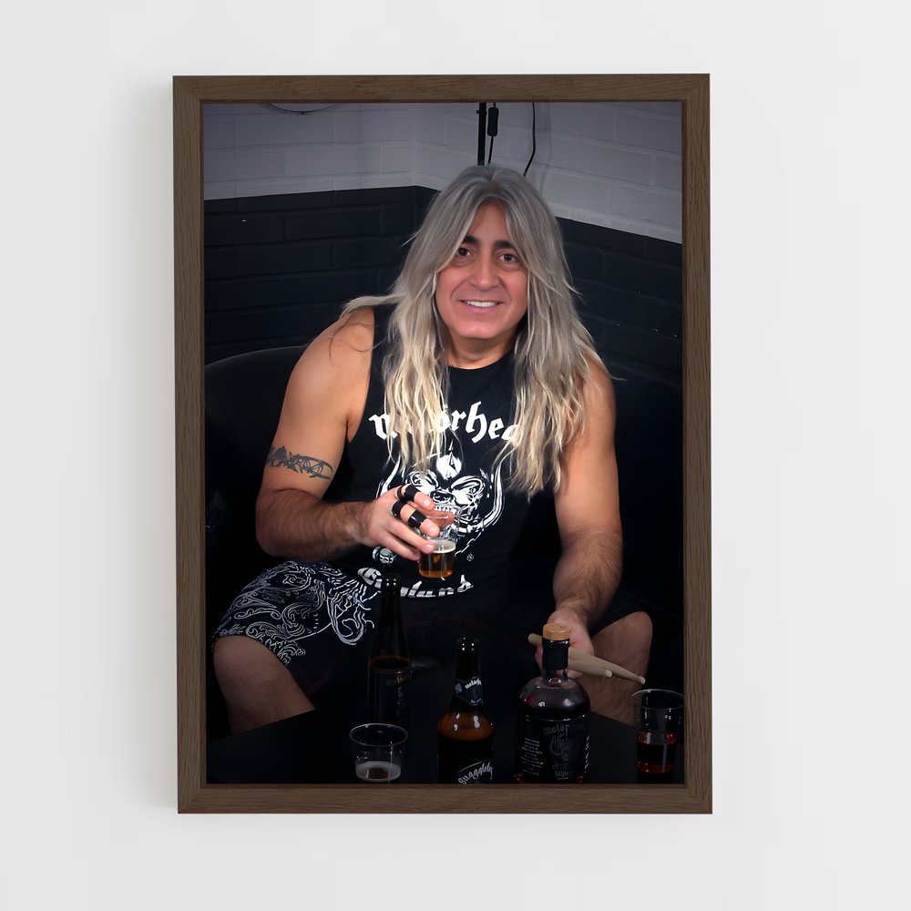 ap-mikkey dee-1 cadre Bois foncé