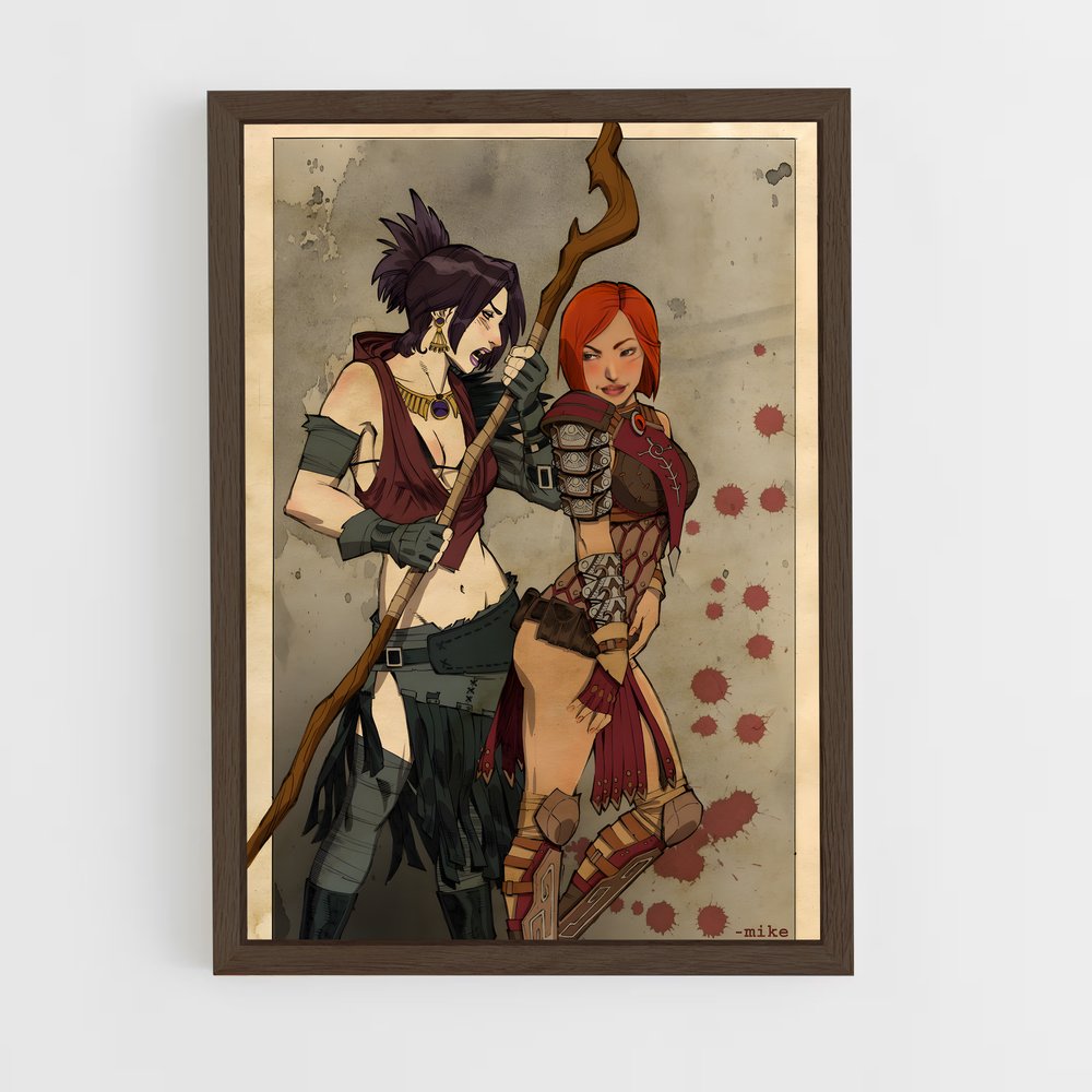 ap-morrigan dragon age-3 cadre Bois foncé