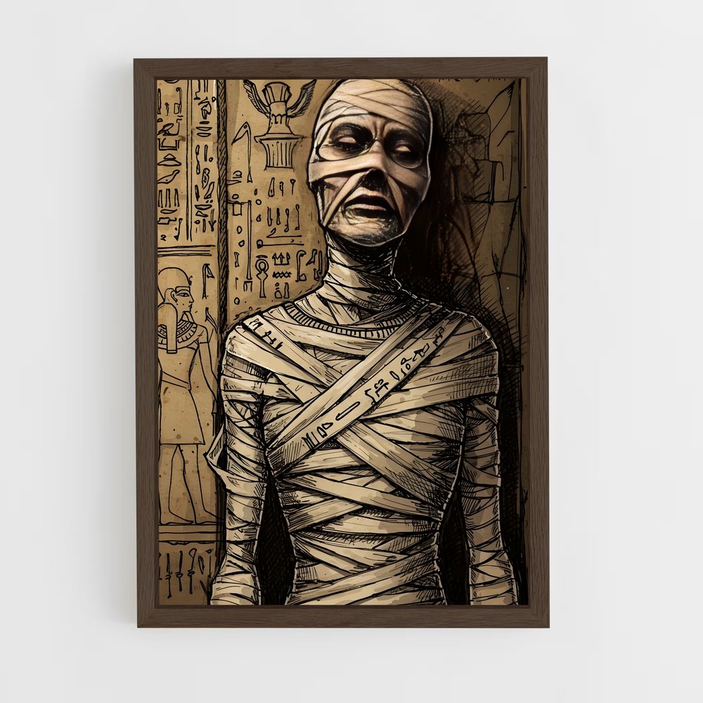 ap-mummy-3 cadre Bois foncé