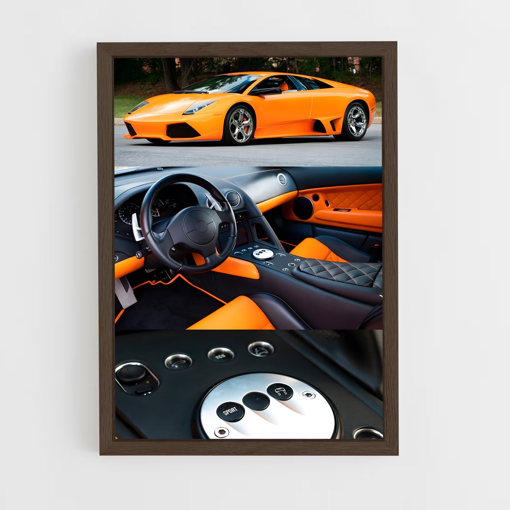 ap-murcielago lp640-5 cadre Bois foncé