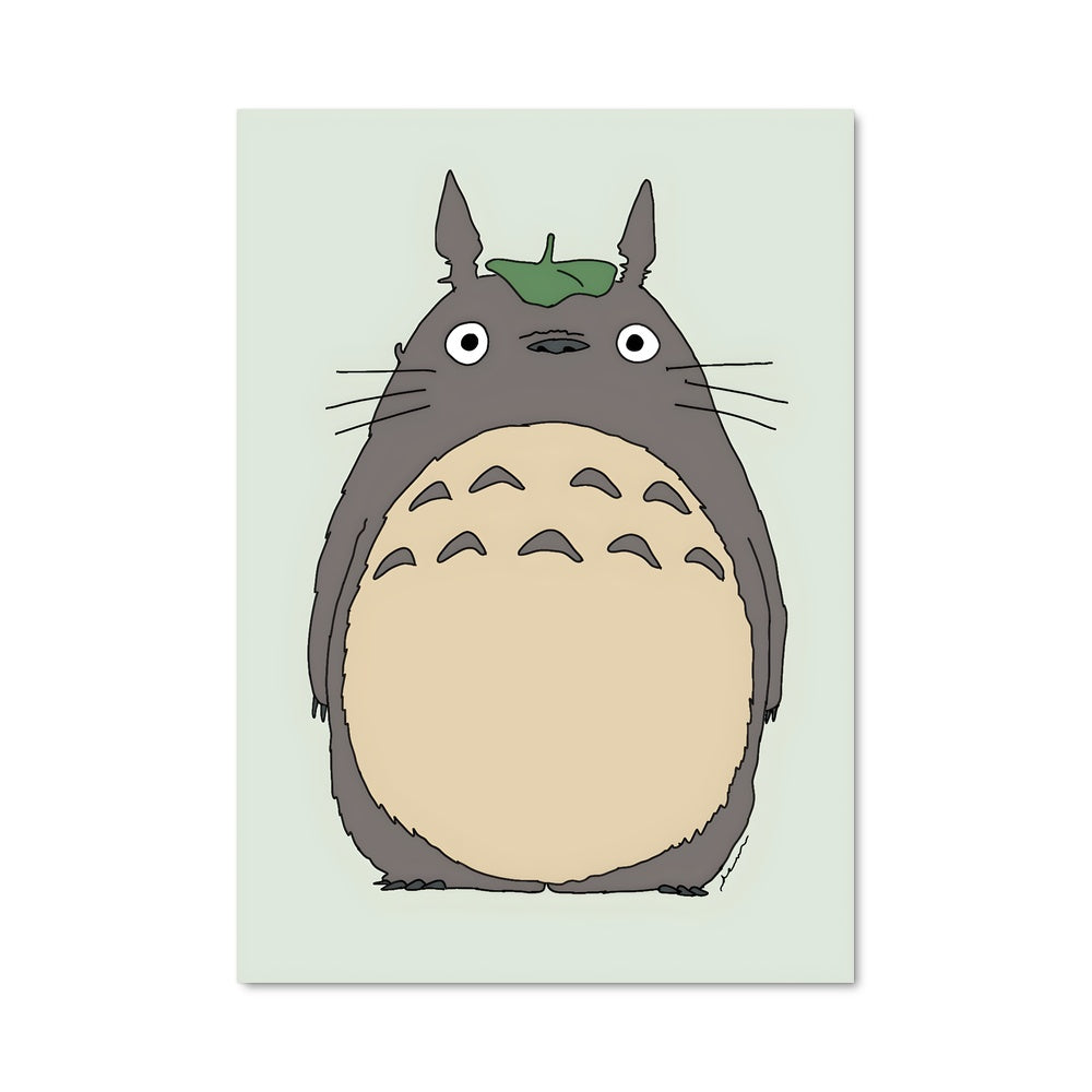 Poster Totoro en Vert