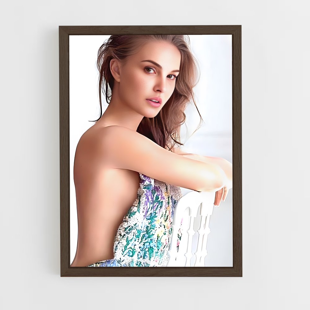ap-natalie portman-3 cadre Bois foncé