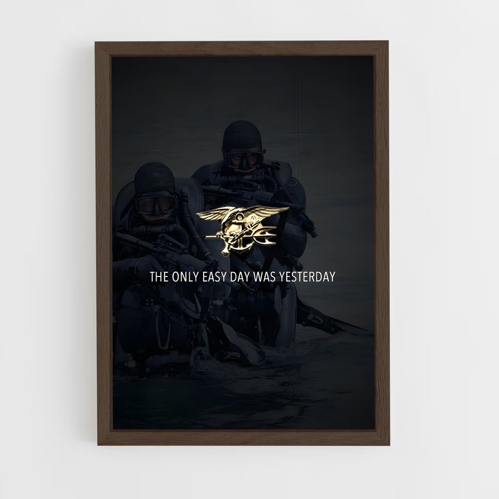 ap-navy seal-6 cadre Bois foncé