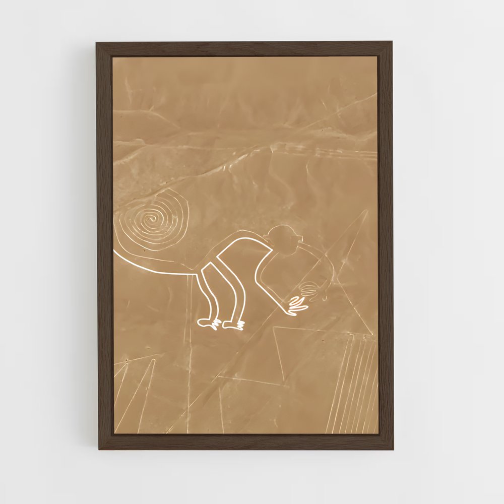 ap-nazca lines-1 cadre Bois foncé