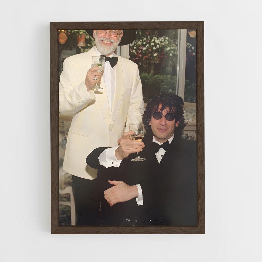 ap-neil gaiman-3 cadre Bois foncé