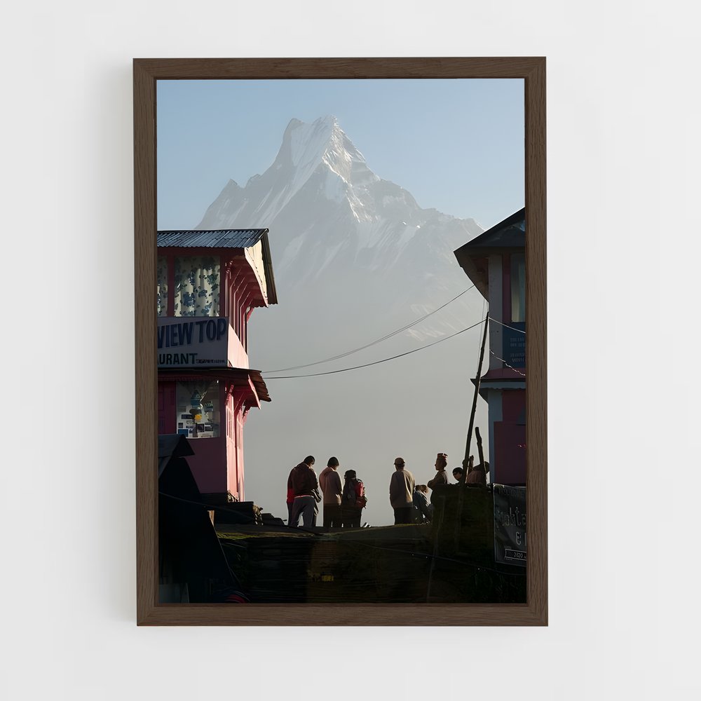 ap-nepal-8 cadre Bois foncé