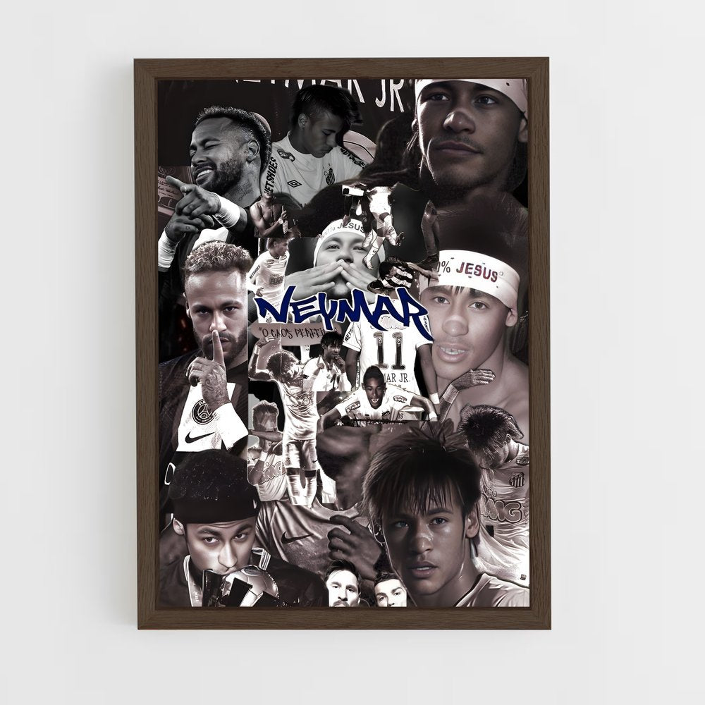 ap-neymar-10 cadre Bois foncé