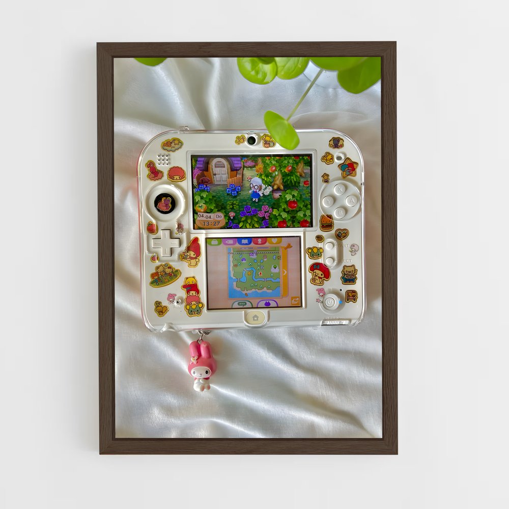ap-nintendo-3 cadre Bois foncé