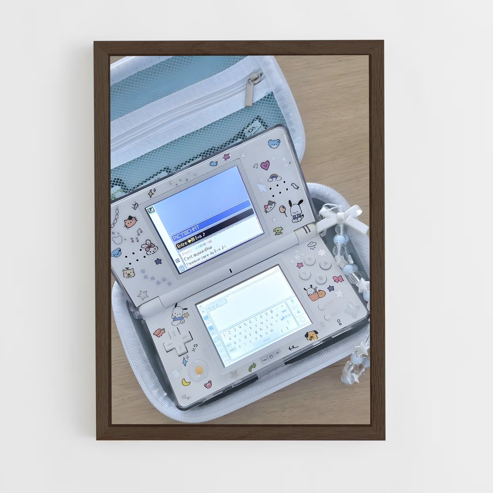 ap-nintendo 3ds-2 cadre Bois foncé