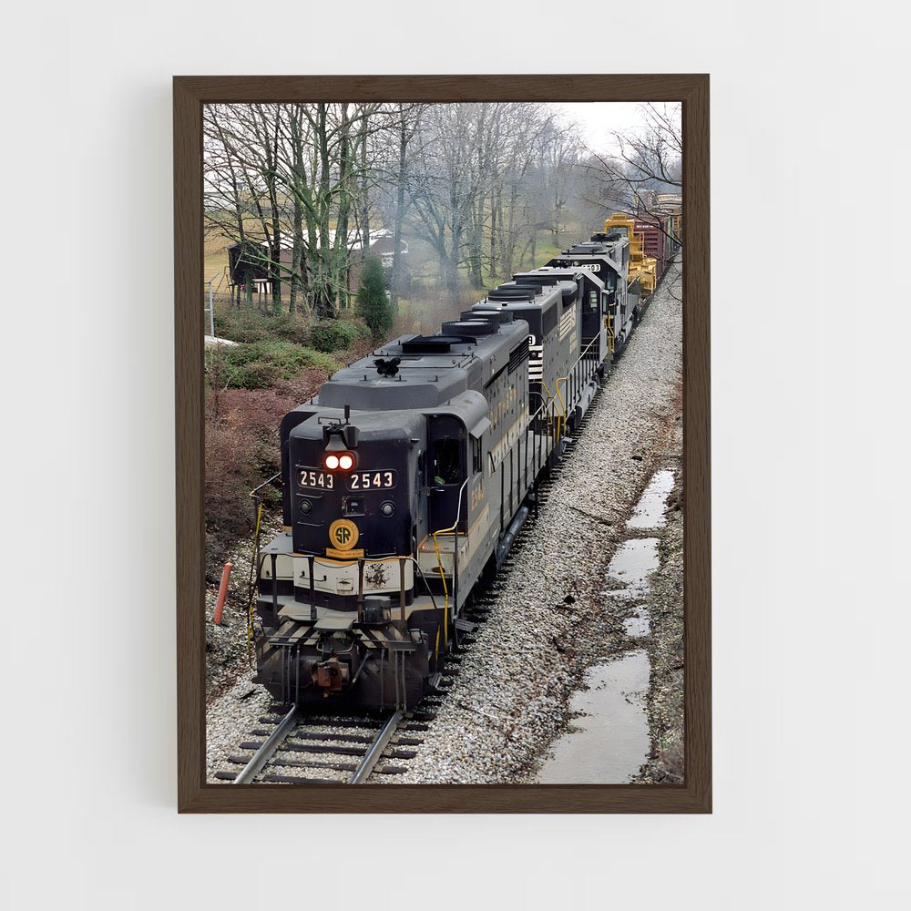 ap-norfolk southern-3 cadre Bois foncé