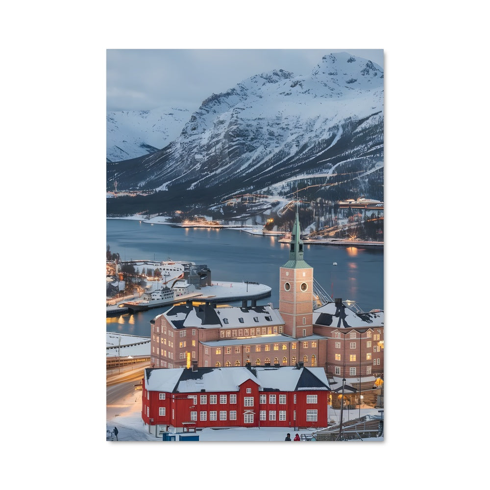 Poster Norvège Enneigée