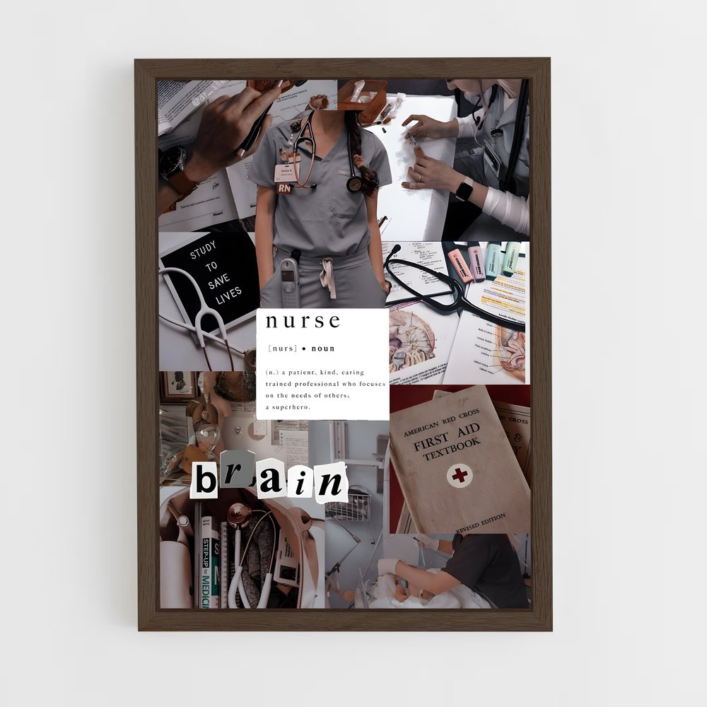 ap-nurse-10 cadre Bois foncé