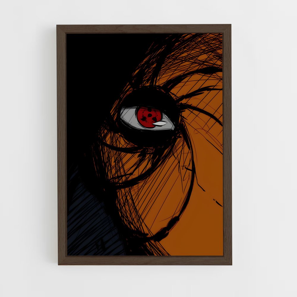 ap-obito uchiha-6 cadre Bois foncé