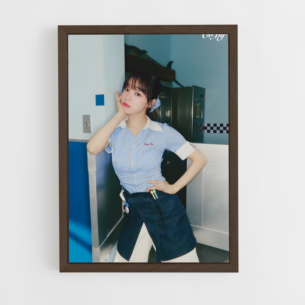 ap-oh my girl-4 cadre Bois foncé