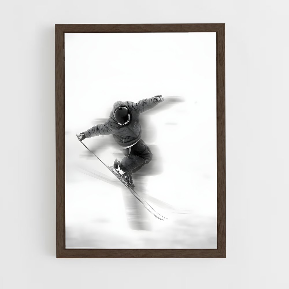 ap-olympics freestyle skiing-4 cadre Bois foncé