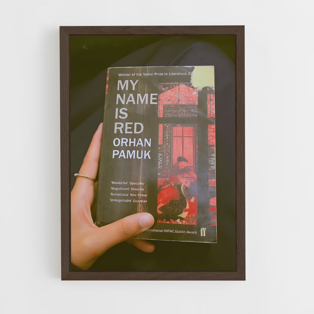 ap-orhan pamuk-7 cadre Bois foncé