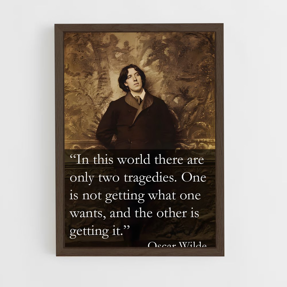 ap-oscar wilde-3 cadre Bois foncé